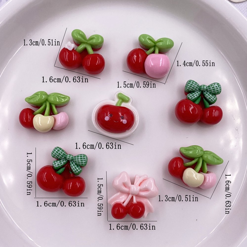 24pcs Colorful Kawaii Cartoon  - Paradise Jewelry & Watches Llc Photos review and price