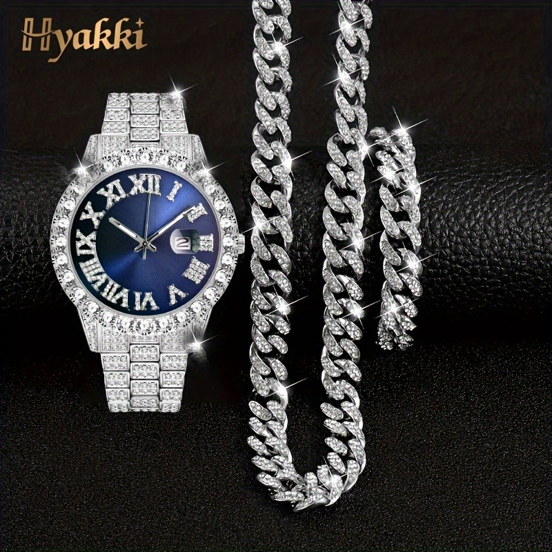 Fashion Silver Blue Watch Set  - Icebox Jewelry Watches review and price