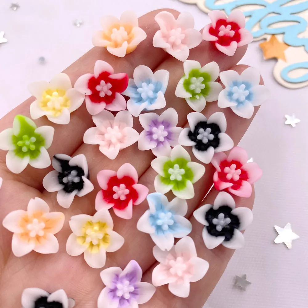 50pcs Resin 13mm Colorful 3D M - Paradise Jewelry & Watches Llc Photos review and price