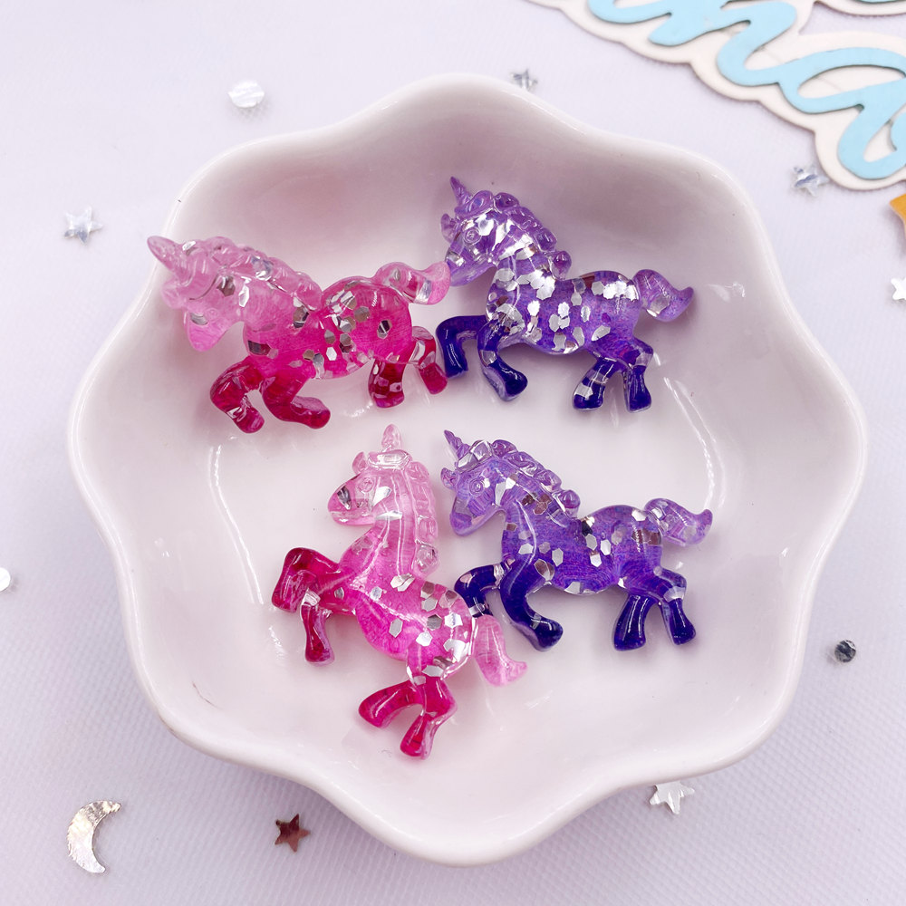 6PCS Colorful Resin Glitter 3D - Paradise Jewelry & Watches Llc Photos review and price