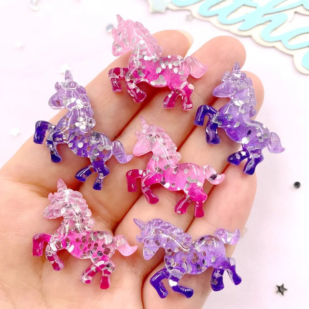 6PCS Colorful Resin Glitter 3D - Paradise Jewelry & Watches Llc Photos review and price