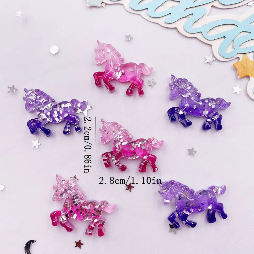 6PCS Colorful Resin Glitter 3D - Paradise Jewelry & Watches Llc Photos review and price