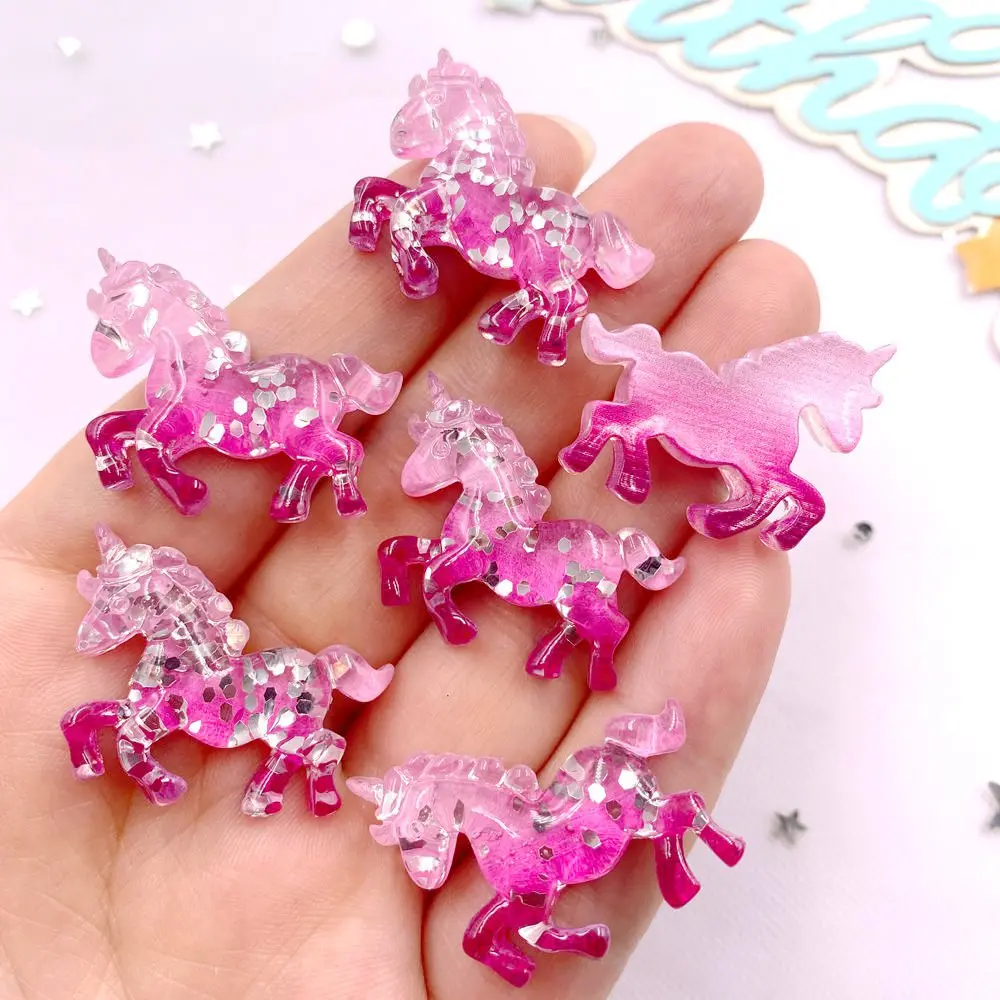 6PCS Colorful Resin Glitter 3D - Paradise Jewelry & Watches Llc Photos review and price