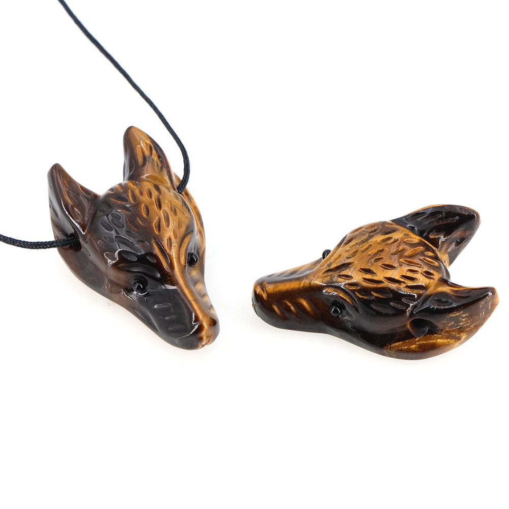 40mm Wolf Head Stone Pendant N - Wolf Jewelry & Watches Tampa Reviews review and price