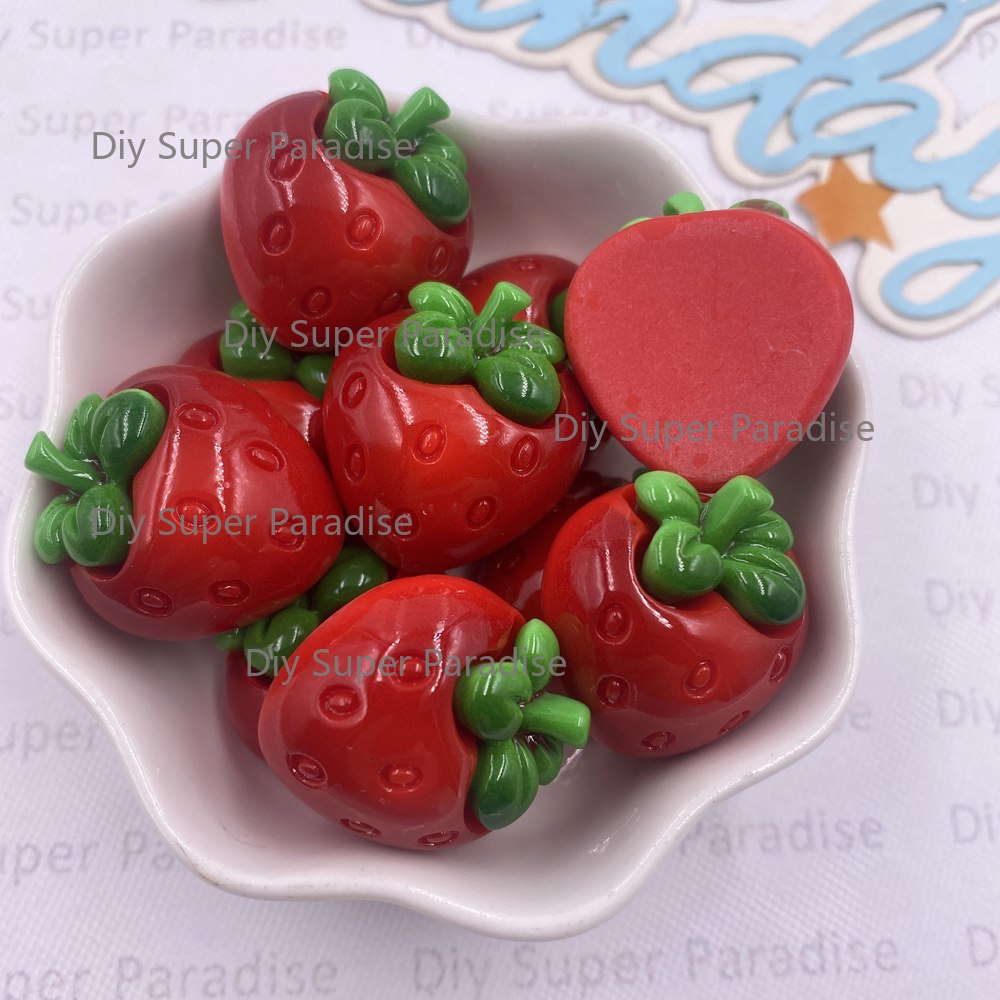 8PCS Resin Kawaii Colorful Red - Paradise Jewelry & Watches Llc Photos review and price