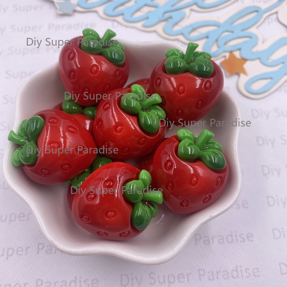 8PCS Resin Kawaii Colorful Red - Paradise Jewelry & Watches Llc Photos review and price