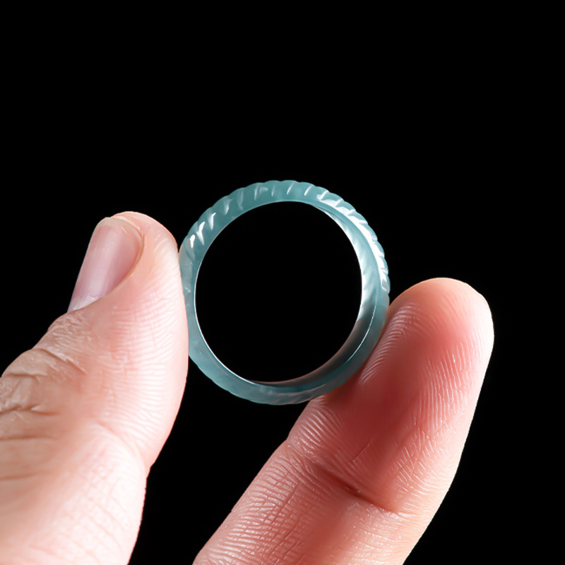 Blue Real Burmese Jadeite Ring - Jewelry & Watches Review review and price