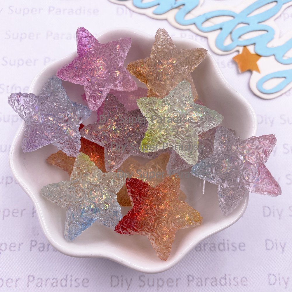 10PCS Resin Clear Candy Color  - Paradise Jewelry & Watches Llc Photos review and price