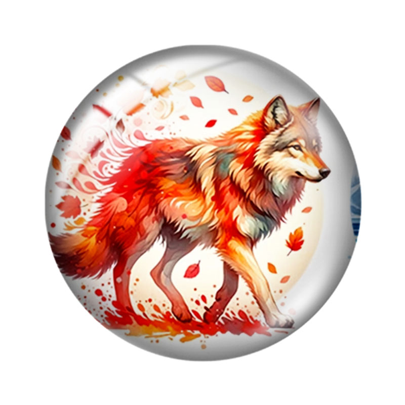 Watercolor Wolf  12/18/20/25mm - Wolf Jewelry & Watches Tampa Reviews review and price