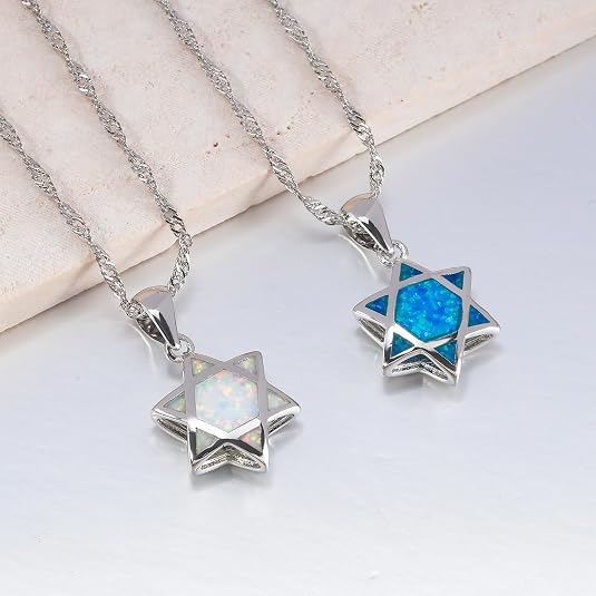 Star of David Opal Pendant Nec - Jewelry & Watches Review review and price