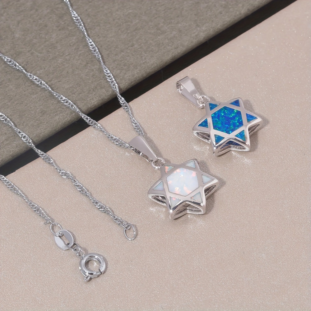Star of David Opal Pendant Nec - Jewelry & Watches Review review and price