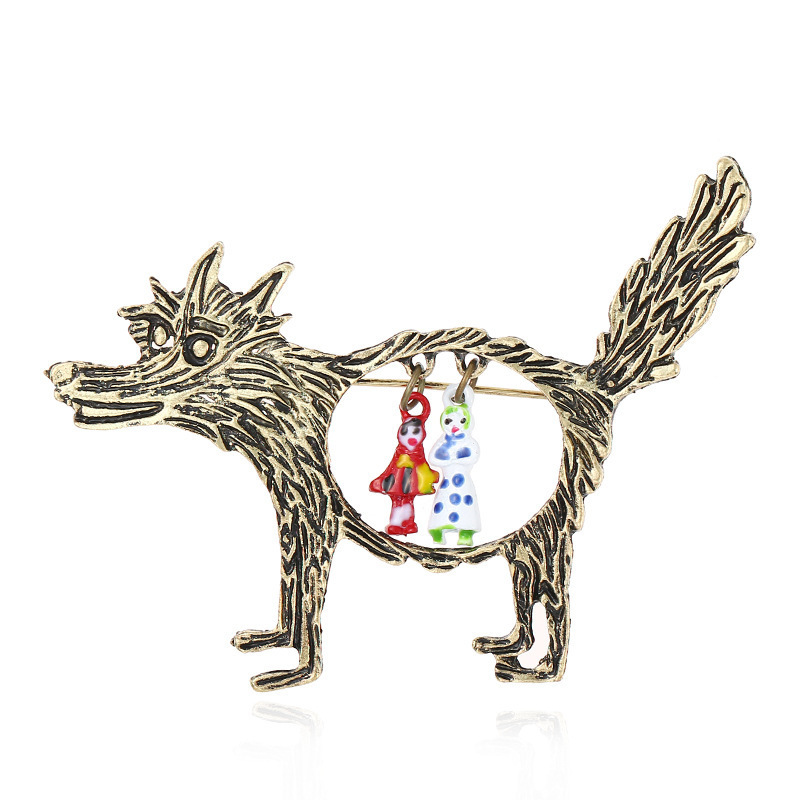 Vintage Wolf And Babies Little - Wolf Jewelry & Watches Tampa Reviews review and price