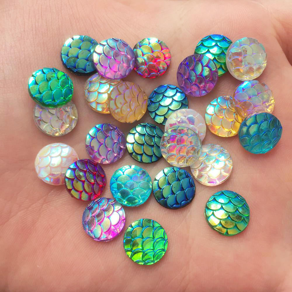 Shiny 100Pcs AB Resin 10mm Rou - Paradise Jewelry & Watches Llc Photos review and price