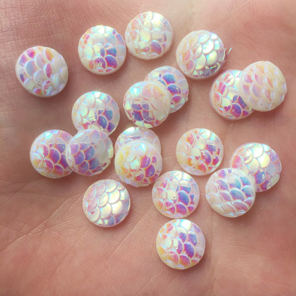 Shiny 100Pcs AB Resin 10mm Rou - Paradise Jewelry & Watches Llc Photos review and price